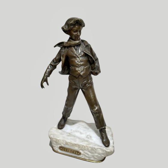 Скульптура "Скользящий по льдине", Западная Европа, 1890-1900-е гг., А. Бофилл